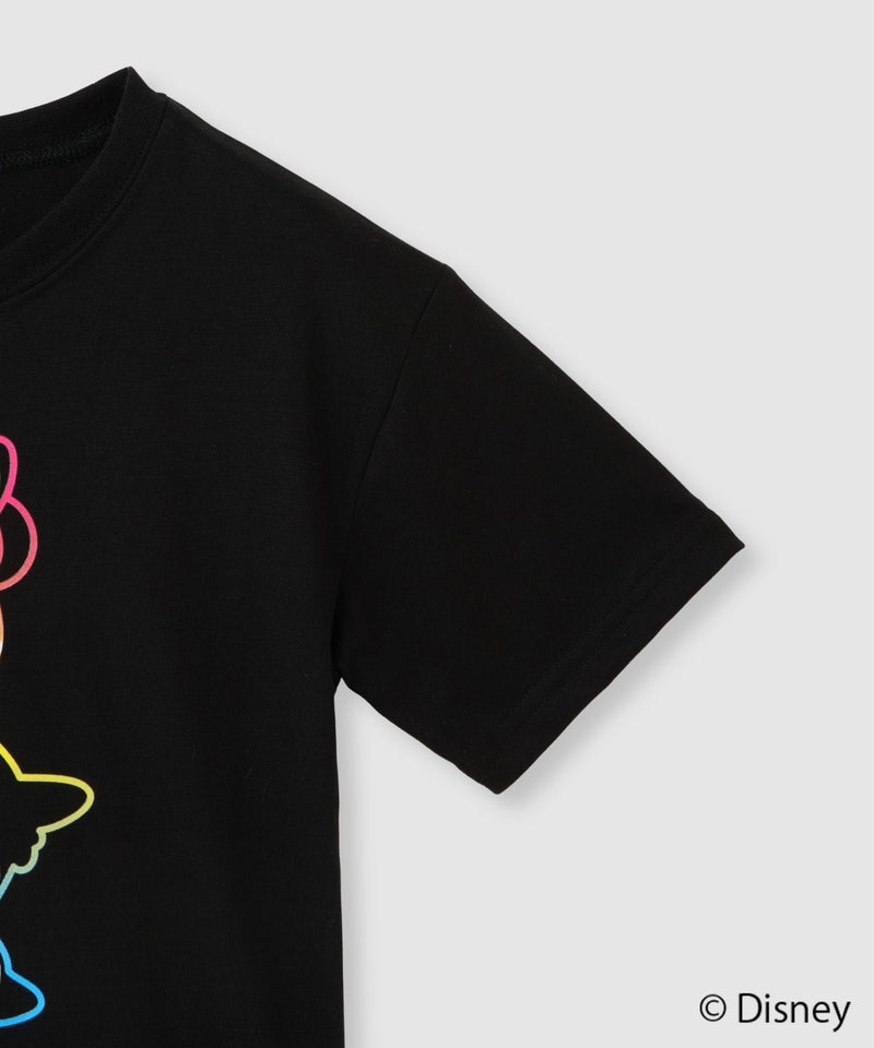 Disney ミニーマウス / レインボーカラーTシャツ キッズ メール便 対応商品商品画像-4