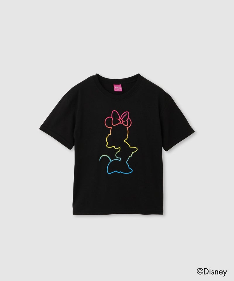 Disney ミニーマウス / レインボーカラーTシャツ キッズ メール便 対応商品商品画像-6