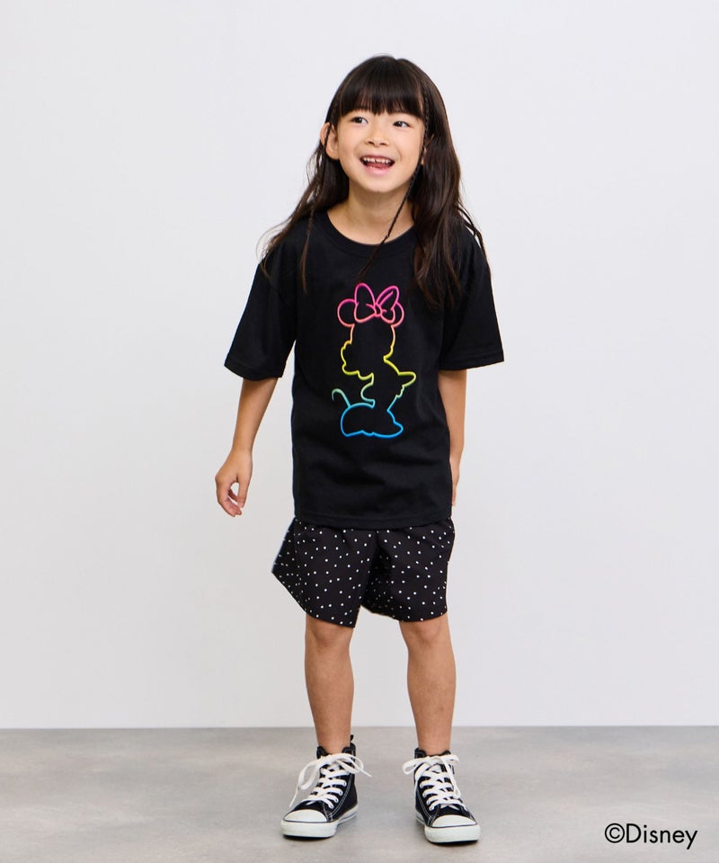 [値下げ]Disney ミニーマウス / レインボーカラーTシャツ キッズ メール便 対応商品商品画像-10