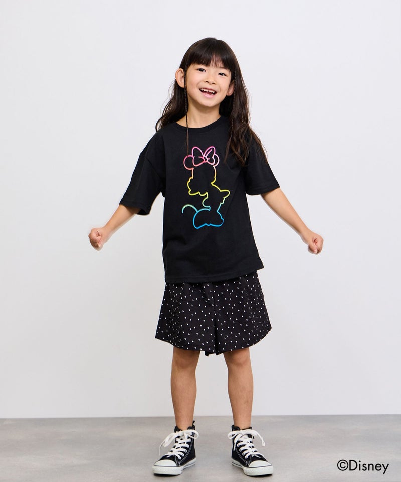 [値下げ]Disney ミニーマウス / レインボーカラーTシャツ キッズ メール便 対応商品商品画像-11