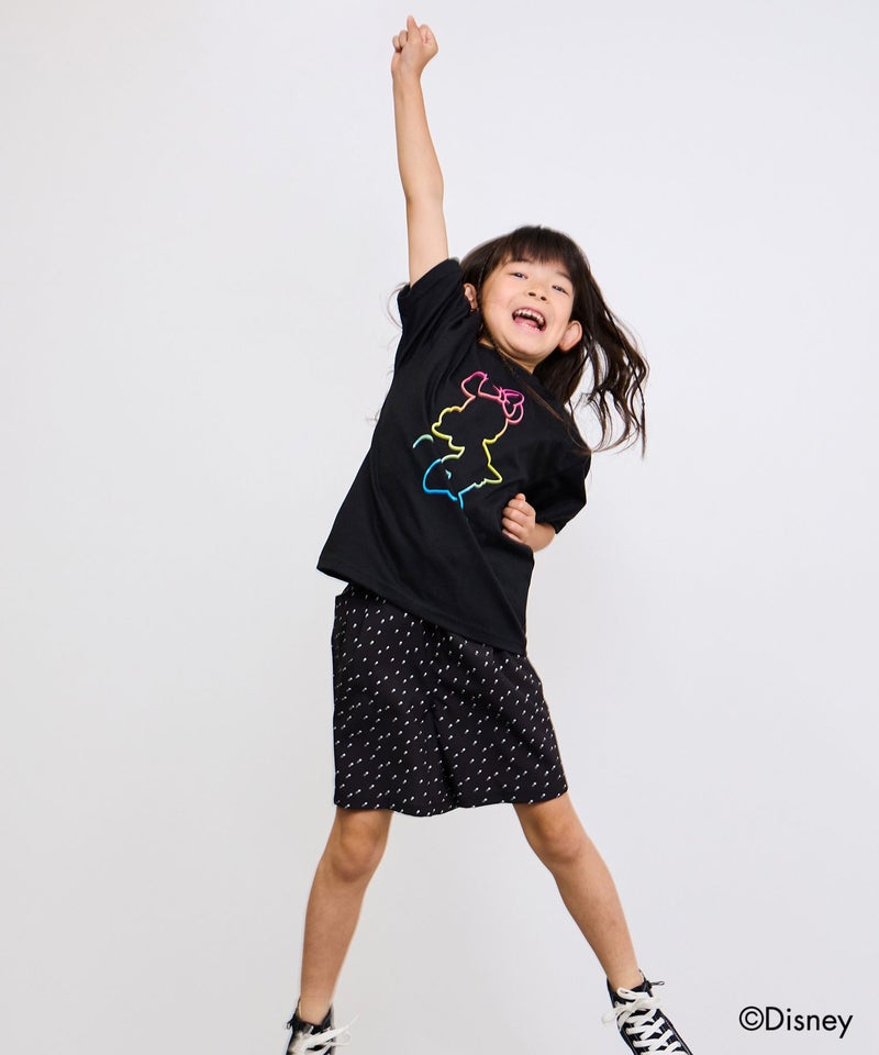 [値下げ]Disney ミニーマウス / レインボーカラーTシャツ キッズ メール便 対応商品商品画像-12