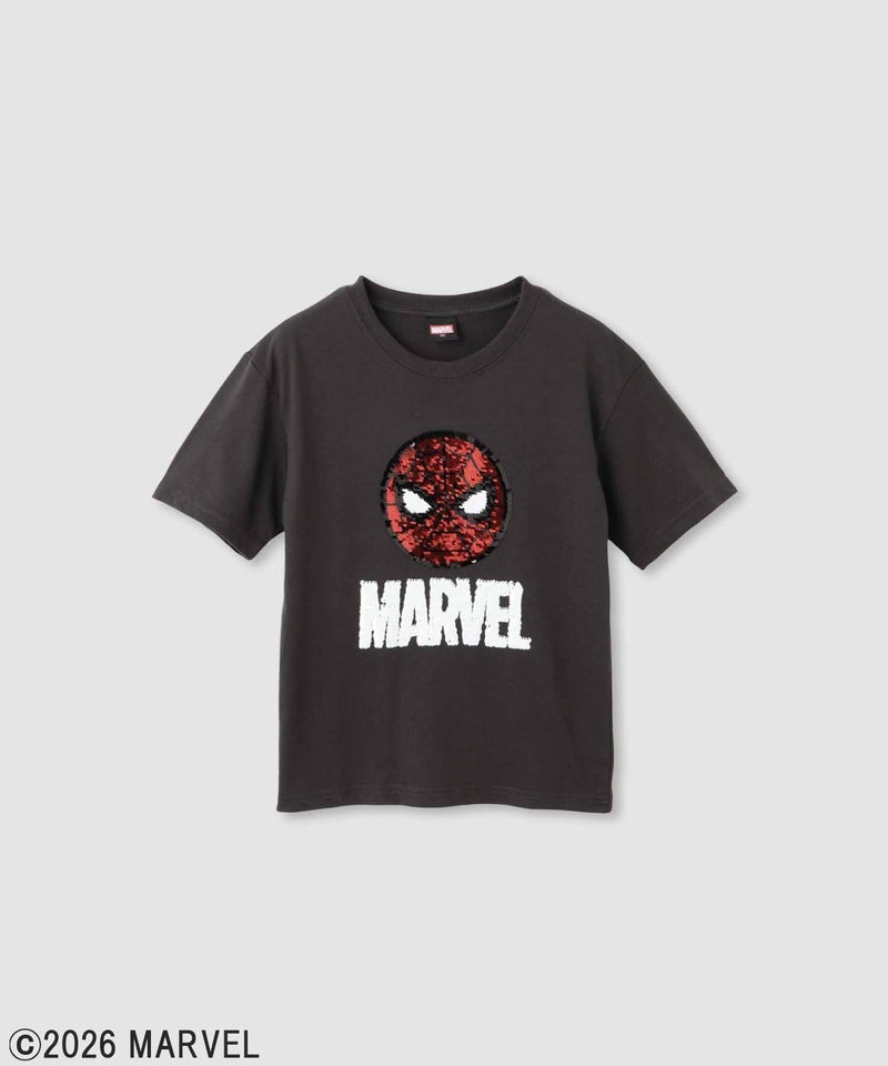 MARVEL マーベル 『スパイダーマン』 / スパンコールTシャツ キッズ メール便 対応商品商品画像-1