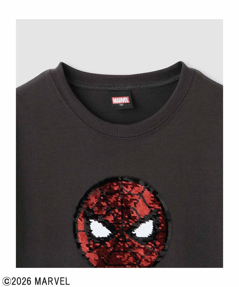 MARVEL マーベル 『スパイダーマン』 / スパンコールTシャツ キッズ メール便 対応商品商品画像-4
