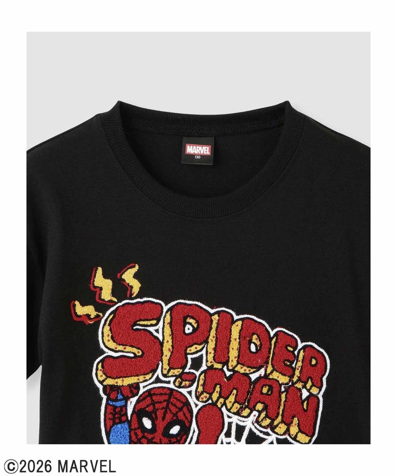 MARVEL マーベル 『スパイダーマン』 / サガラ刺繍Tシャツ キッズ メール便 対応商品商品画像-3