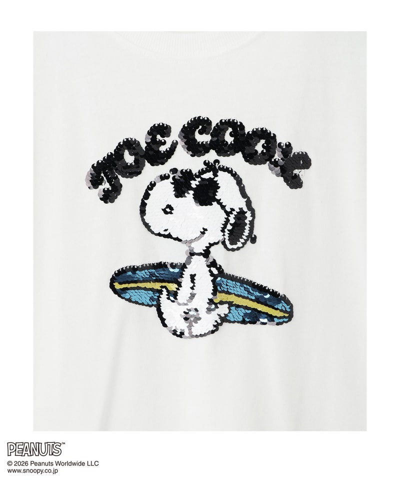 PEANUTS SNOOPY スパンコールTシャツ キッズ メール便 対応商品商品画像-6
