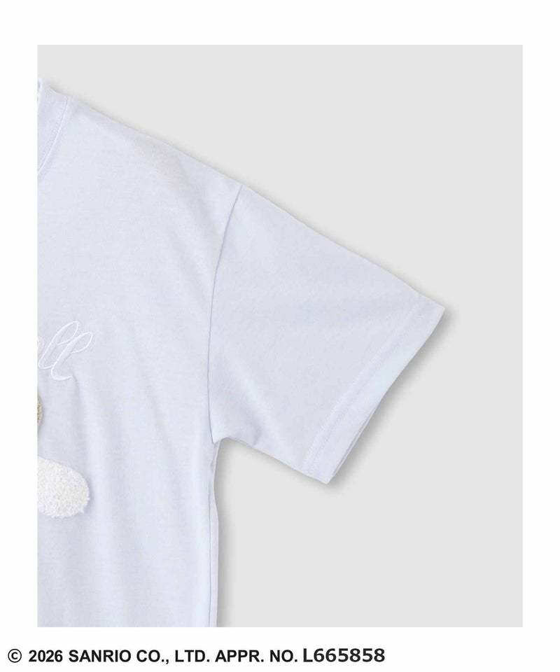 サンリオキャラクターズ シナモロール サガラ刺繍Tシャツ キッズ メール便 対応商品商品画像-5