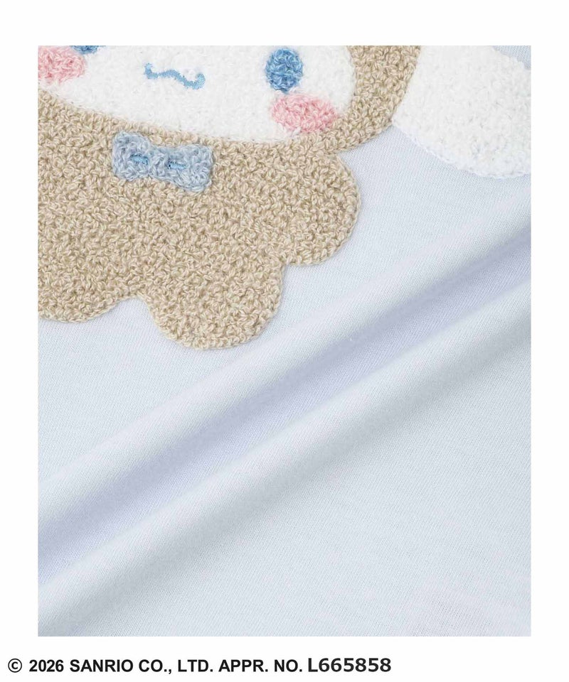 サンリオキャラクターズ シナモロール サガラ刺繍Tシャツ キッズ メール便 対応商品商品画像-8