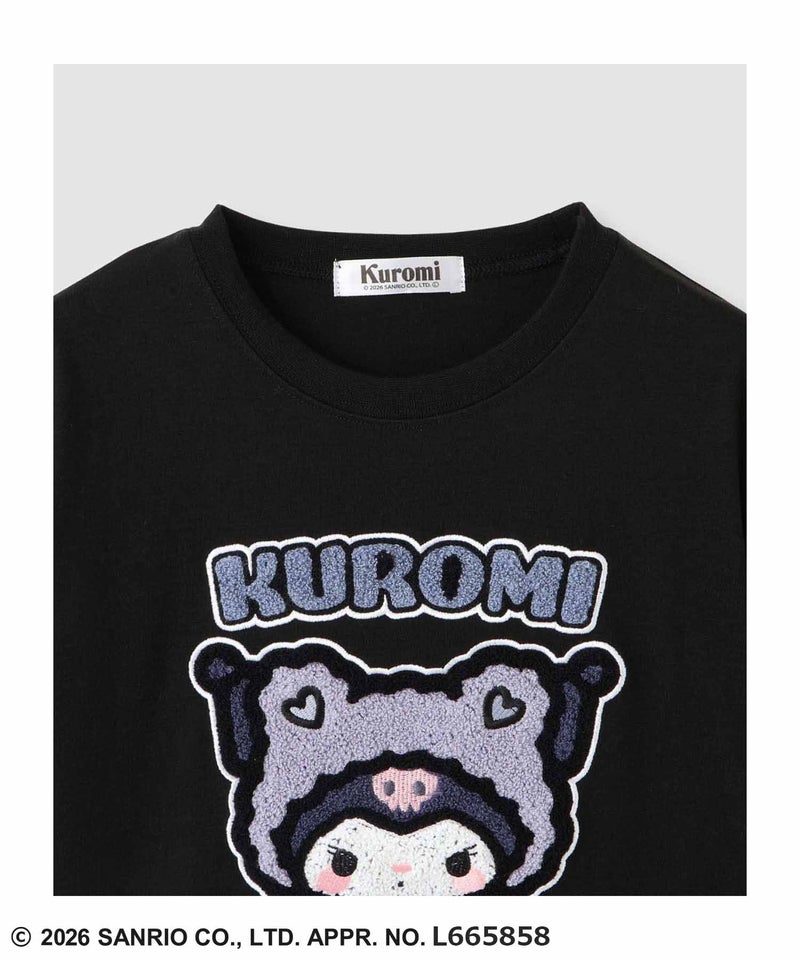サンリオキャラクターズ クロミ サガラ刺繍Tシャツ キッズ メール便 対応商品商品画像-4