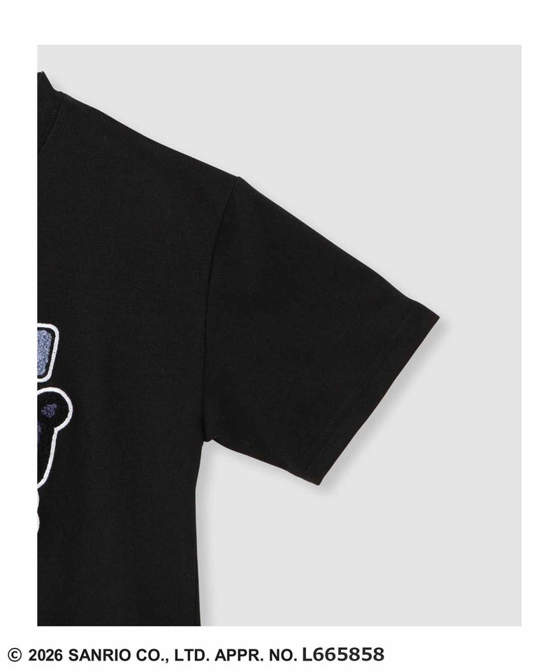 サンリオキャラクターズ クロミ サガラ刺繍Tシャツ キッズ メール便 対応商品商品画像-5