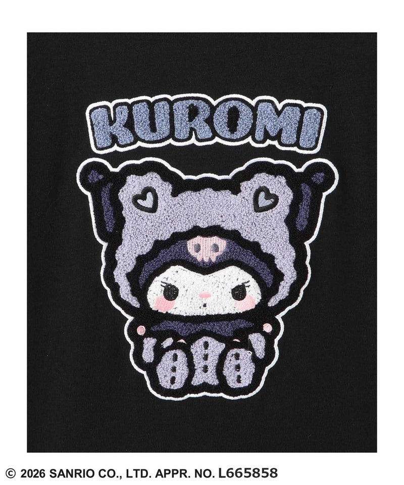 サンリオキャラクターズ クロミ サガラ刺繍Tシャツ キッズ メール便 対応商品商品画像-6