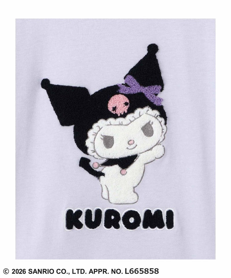 サンリオキャラクターズ クロミ サガラ刺繍Tシャツ キッズ メール便 対応商品商品画像-7