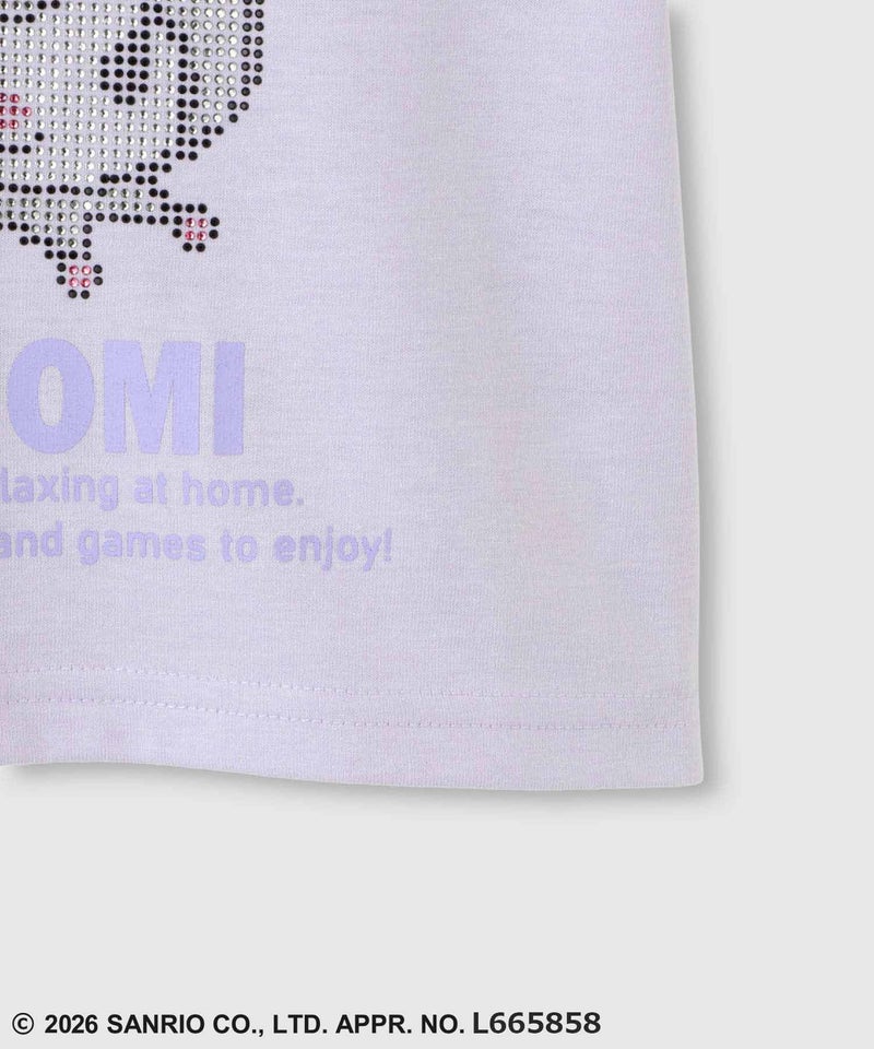 サンリオキャラクターズ キラキラクロップド丈Tシャツ キッズ メール便 対応商品商品画像-5