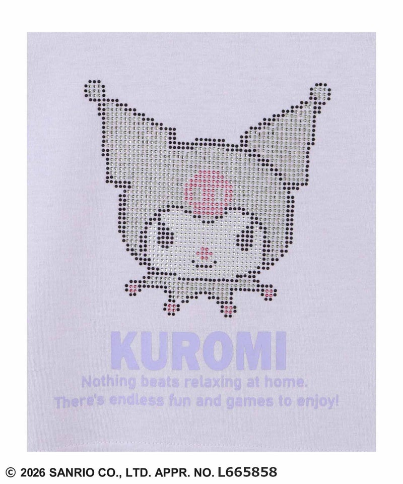 サンリオキャラクターズ キラキラクロップド丈Tシャツ キッズ メール便 対応商品商品画像-7