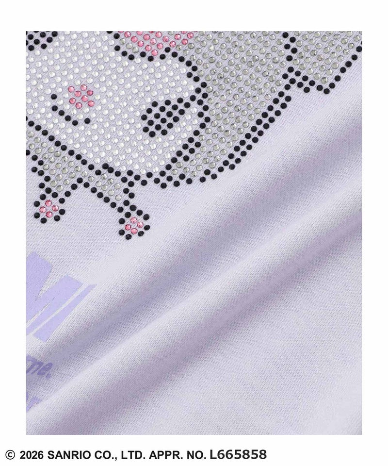 サンリオキャラクターズ キラキラクロップド丈Tシャツ キッズ メール便 対応商品商品画像-8