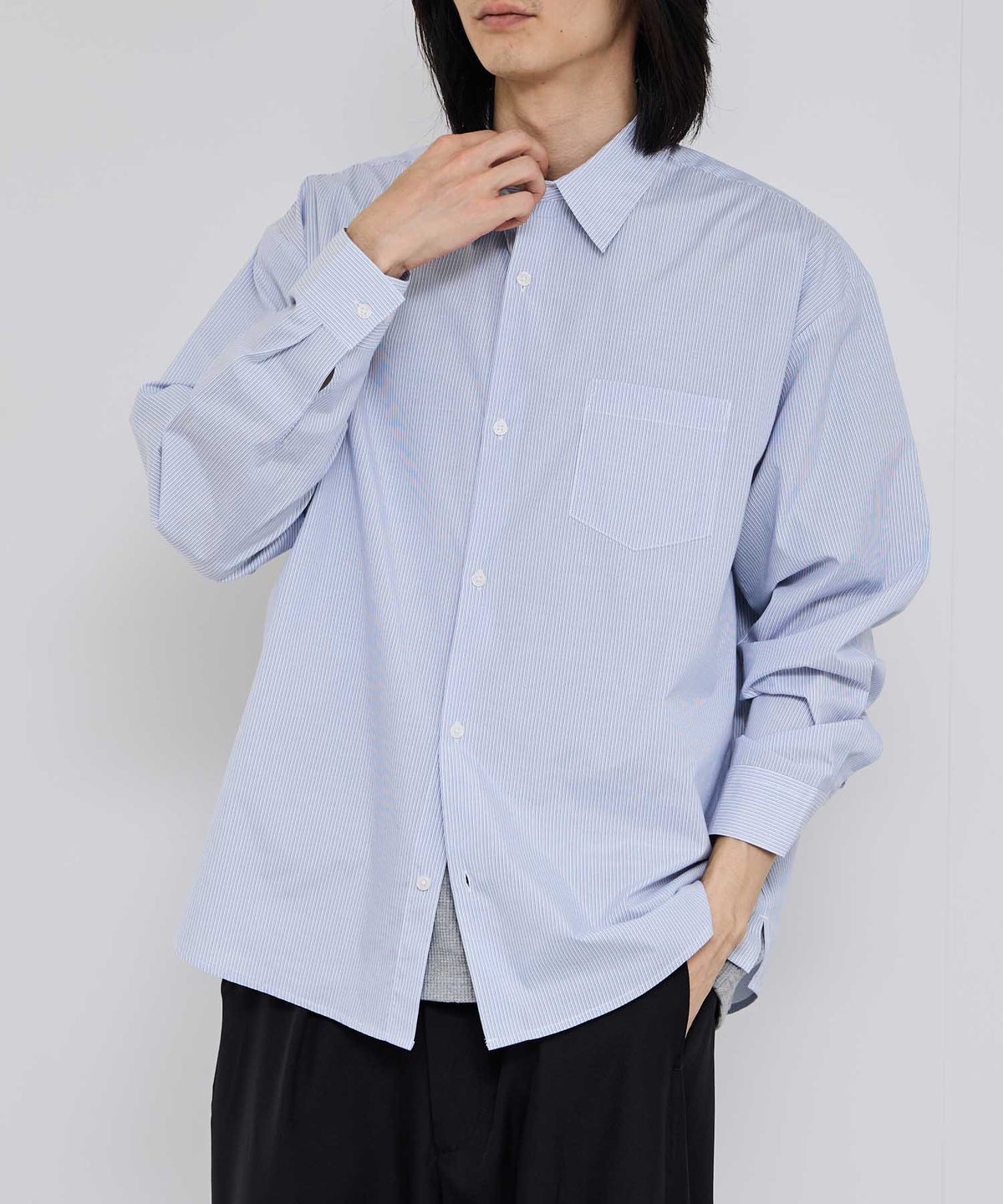 Real Standard ブロード長袖レギュラーシャツ メンズ