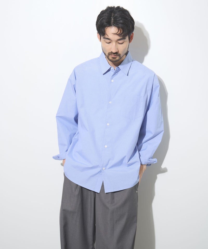 Real Standard ブロード長袖レギュラーシャツ メンズ商品画像-4