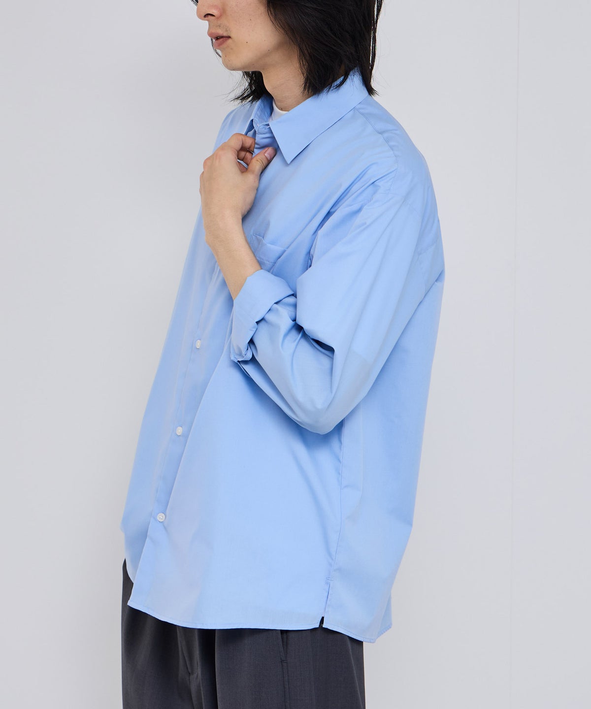 Real Standard ブロード長袖レギュラーシャツ メンズ