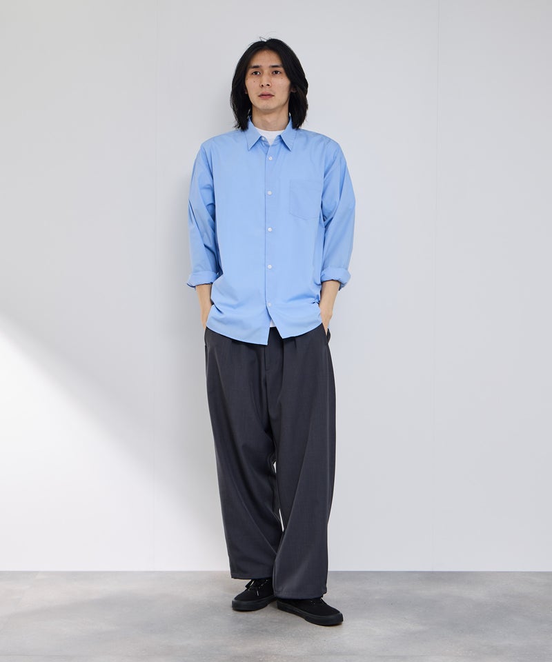 Real Standard ブロード長袖レギュラーシャツ メンズ商品画像-8