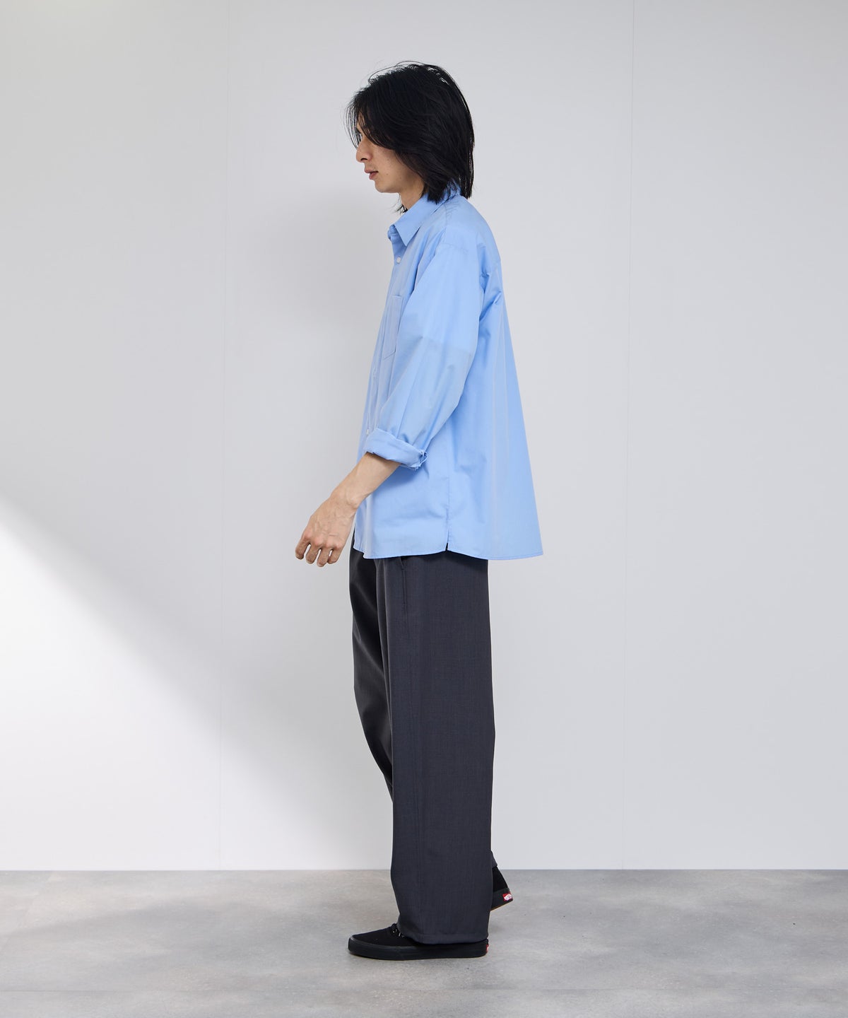 Real Standard ブロード長袖レギュラーシャツ メンズ