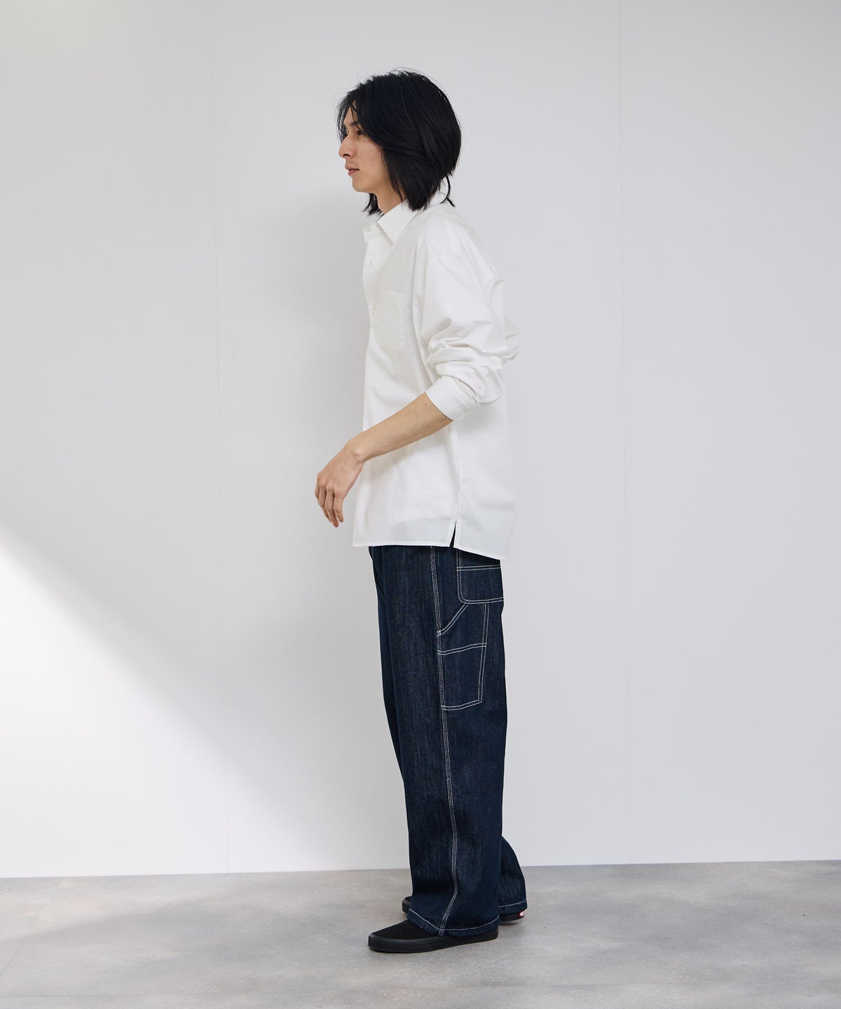 Real Standard ブロード長袖レギュラーシャツ メンズ
