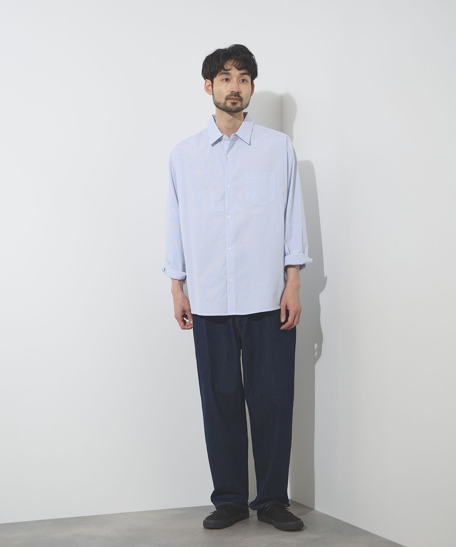 Real Standard ブロード長袖レギュラーシャツ メンズ
