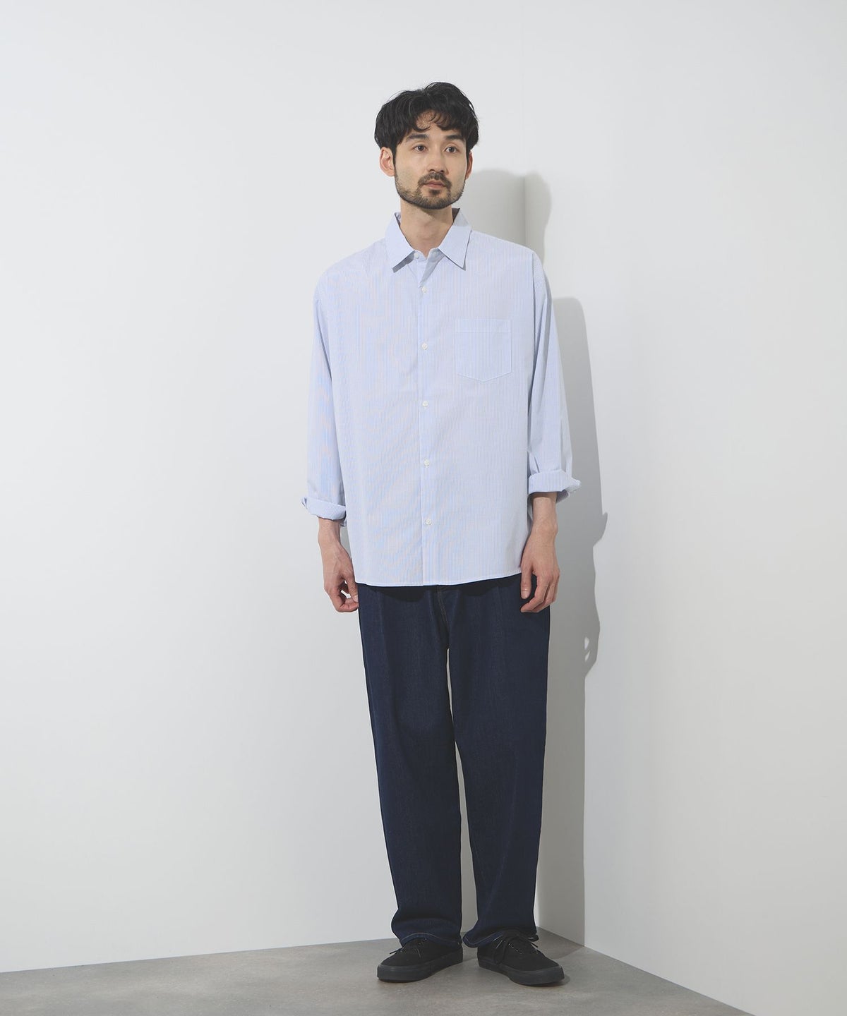 Real Standard ブロード長袖レギュラーシャツ メンズ