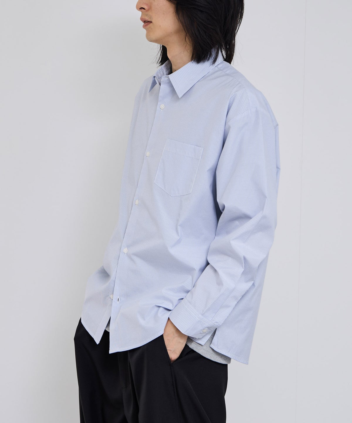 Real Standard ブロード長袖レギュラーシャツ メンズ