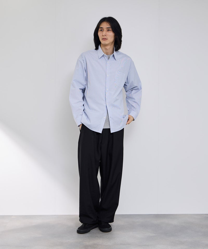 Real Standard  ブロード長袖レギュラーシャツ メンズ商品画像-17