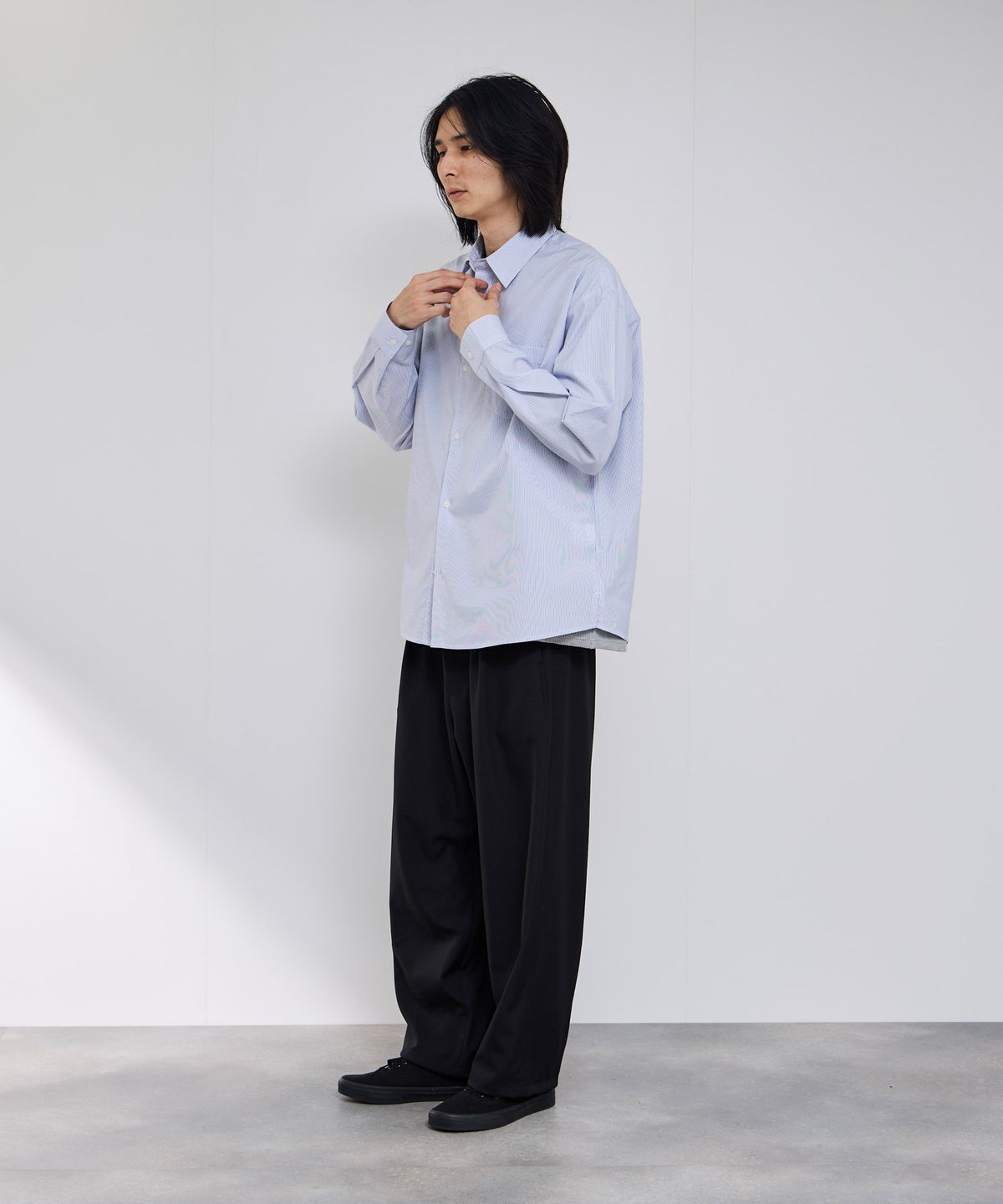 Real Standard ブロード長袖レギュラーシャツ メンズ