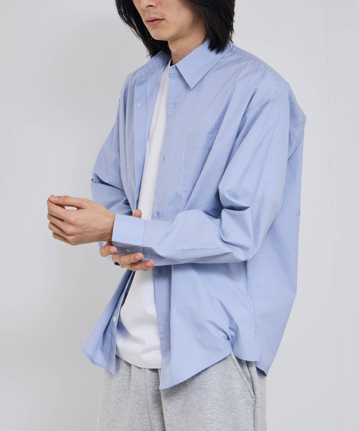 Real Standard ブロード長袖レギュラーシャツ メンズ