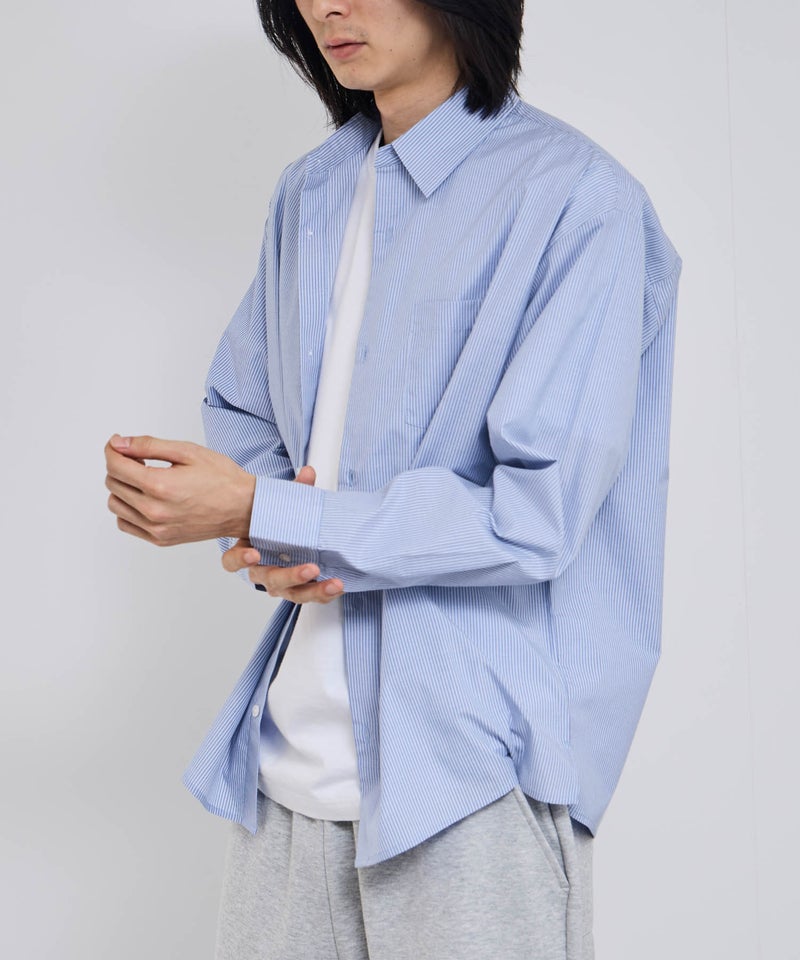 Real Standard  ブロード長袖レギュラーシャツ メンズ商品画像-20