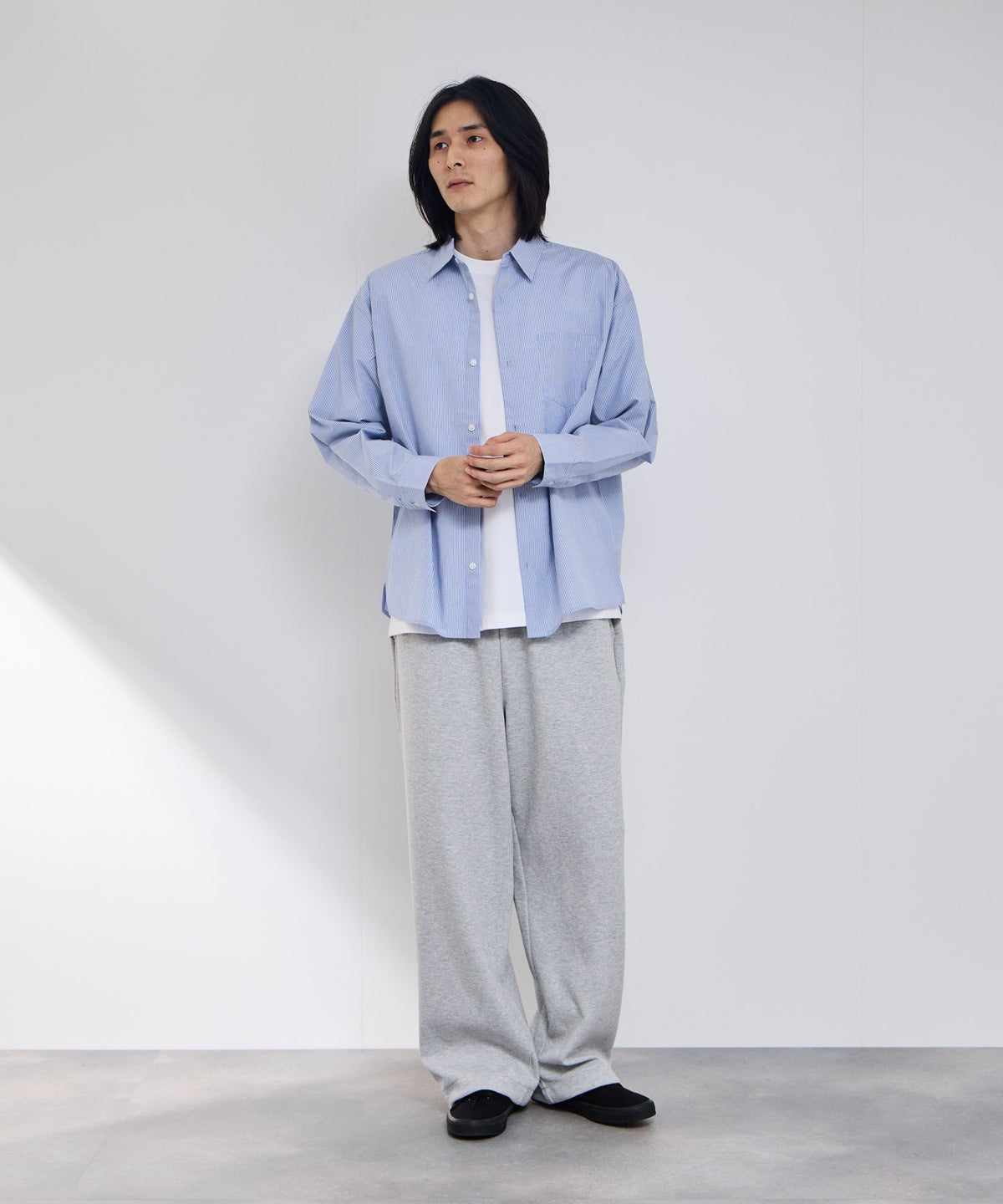 Real Standard ブロード長袖レギュラーシャツ メンズ