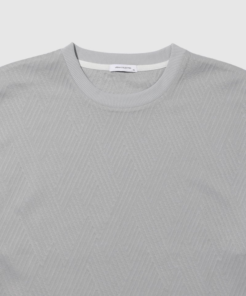 URBAN COLLECTION 膨れジャガード フェイククルーネック長袖Tシャツ メンズ商品画像-24