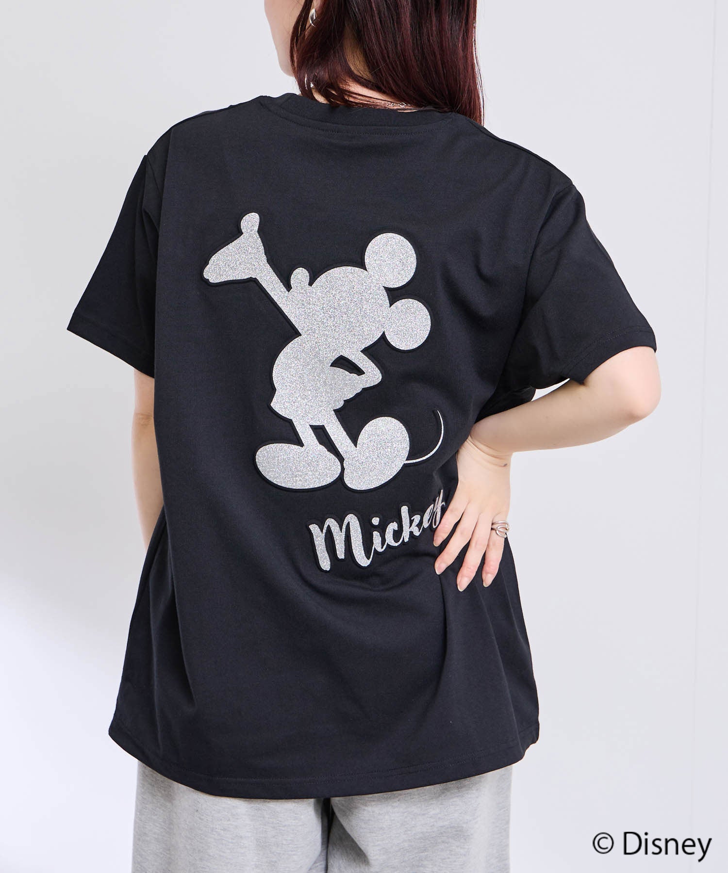Disney / ラメエンボスTシャツ メンズ