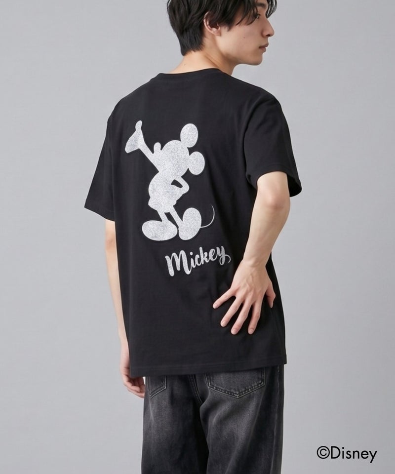 Disney / ラメエンボスTシャツ メンズ メール便 対応商品商品画像-3