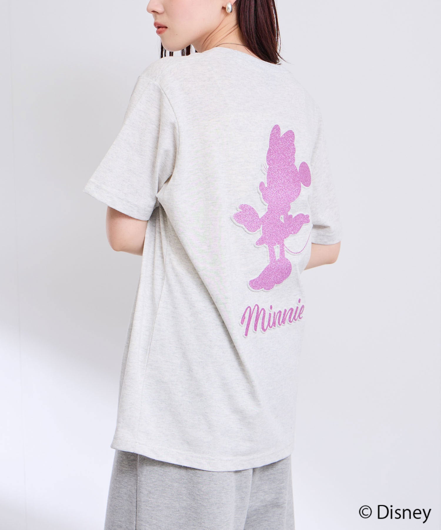 Disney / ラメエンボスTシャツ メンズ