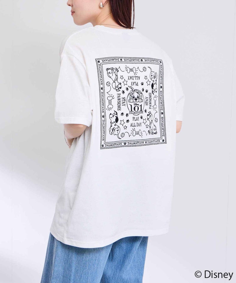 キャラクター線画バックデザイン半袖Tシャツ メンズ メール便 対応商品商品画像-2