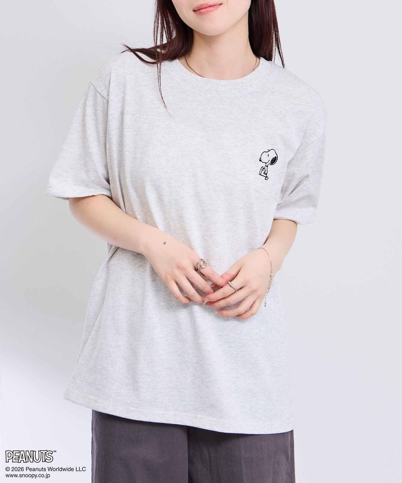 キャラクター線画バックデザイン半袖Tシャツ メンズ メール便 対応商品商品画像-6