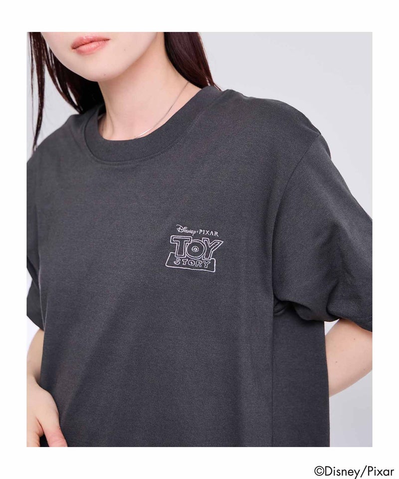 キャラクター線画バックデザイン半袖Tシャツ メンズ メール便 対応商品商品画像-17