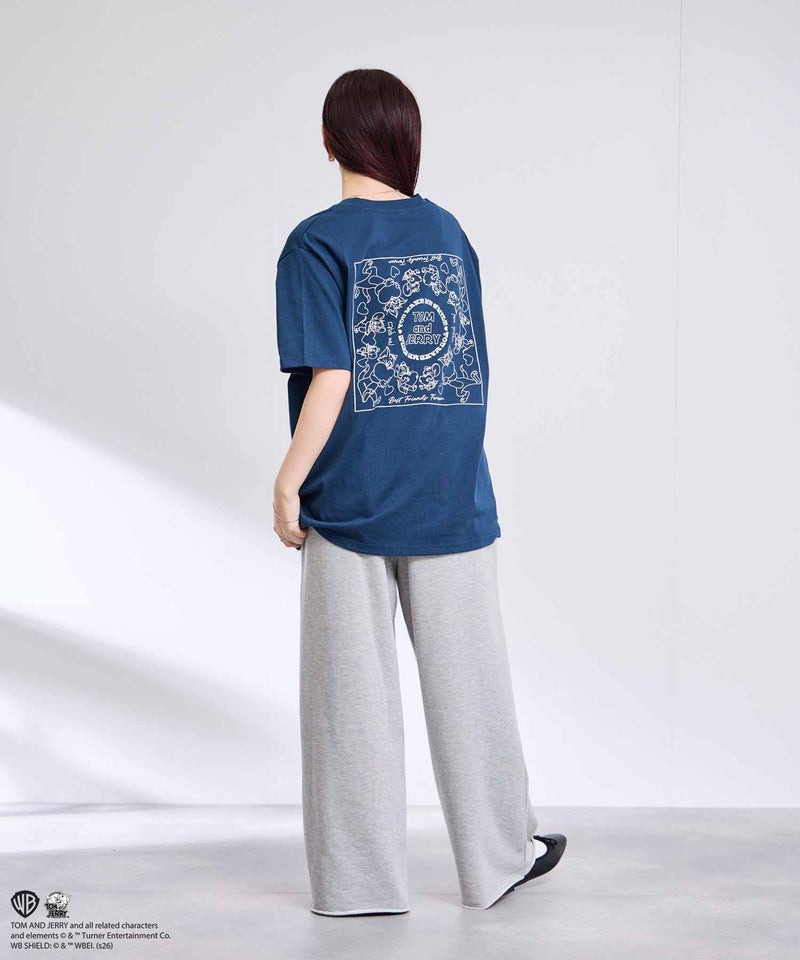 キャラクター線画バックデザイン半袖Tシャツ メンズ メール便 対応商品商品画像-24