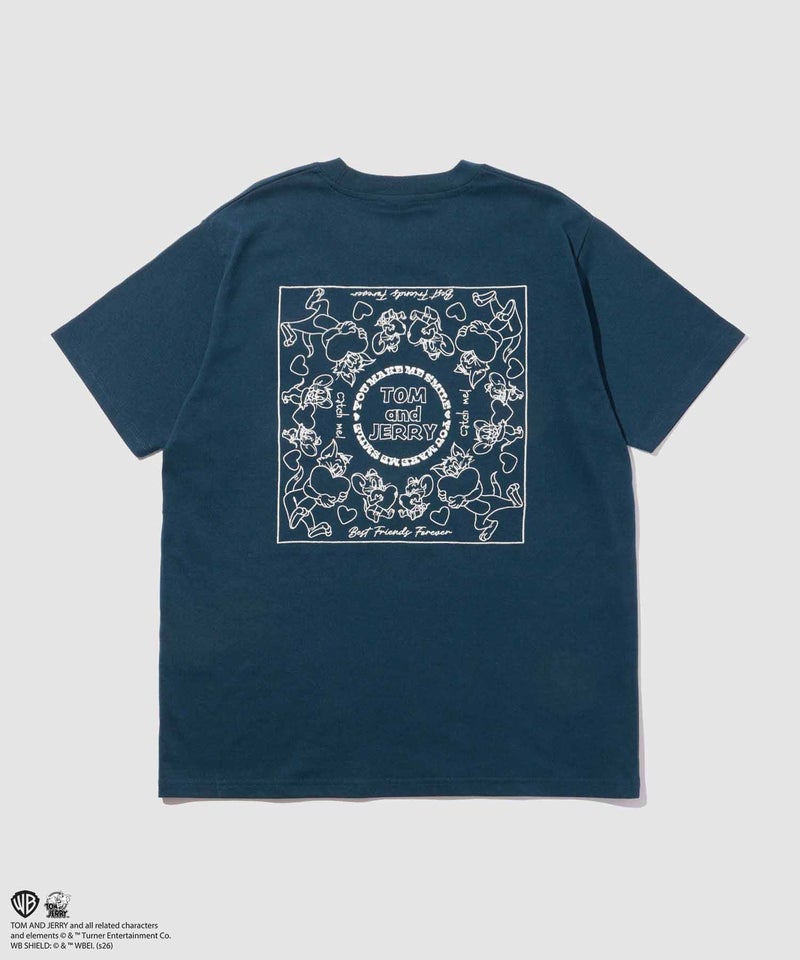 キャラクター線画バックデザイン半袖Tシャツ メンズ メール便 対応商品商品画像-28