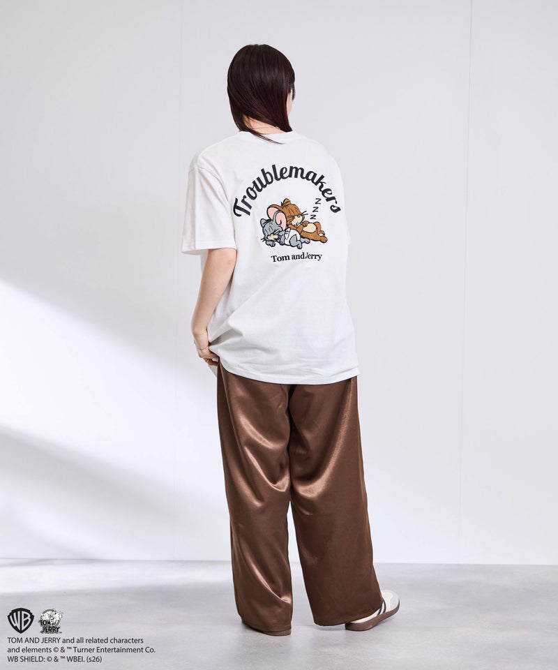 Tom and Jerry サガラ刺繍Tシャツ メンズ メール便 対応商品商品画像-8