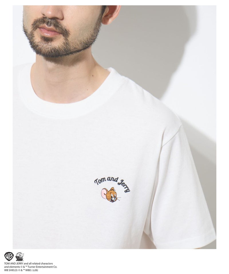 Tom and Jerry サガラ刺繍Tシャツ メンズ メール便 対応商品商品画像-8