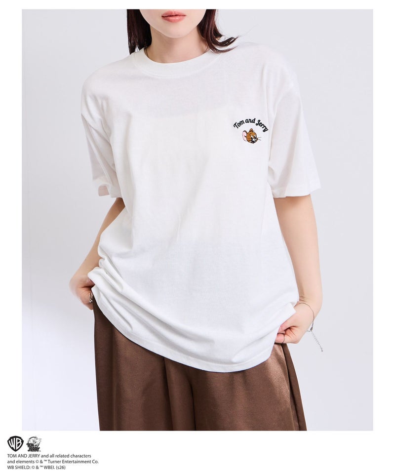 Tom and Jerry サガラ刺繍Tシャツ メンズ メール便 対応商品商品画像-12