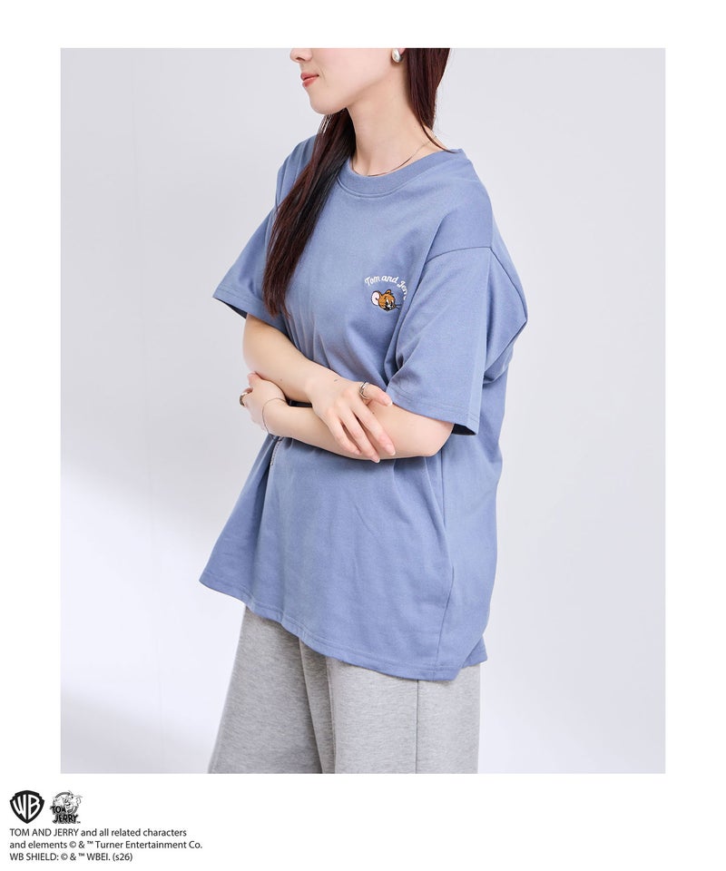 Tom and Jerry サガラ刺繍Tシャツ メンズ メール便 対応商品商品画像-14