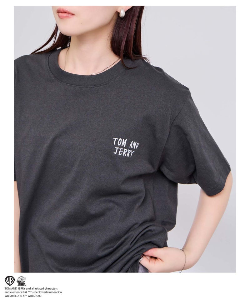 Tom and Jerry サガラ刺繍Tシャツ メンズ メール便 対応商品商品画像-16