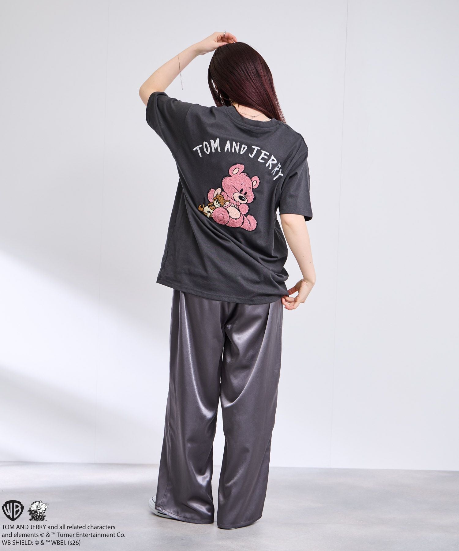 Tom and Jerry サガラ刺繍Tシャツ メンズ