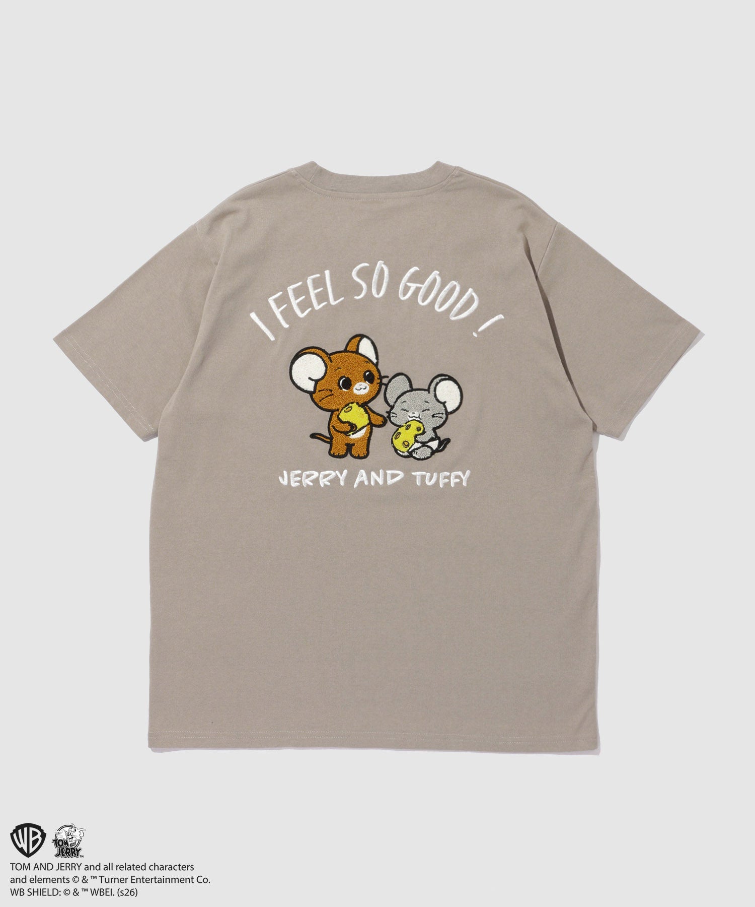 Tom and Jerry サガラ刺繍Tシャツ メンズ