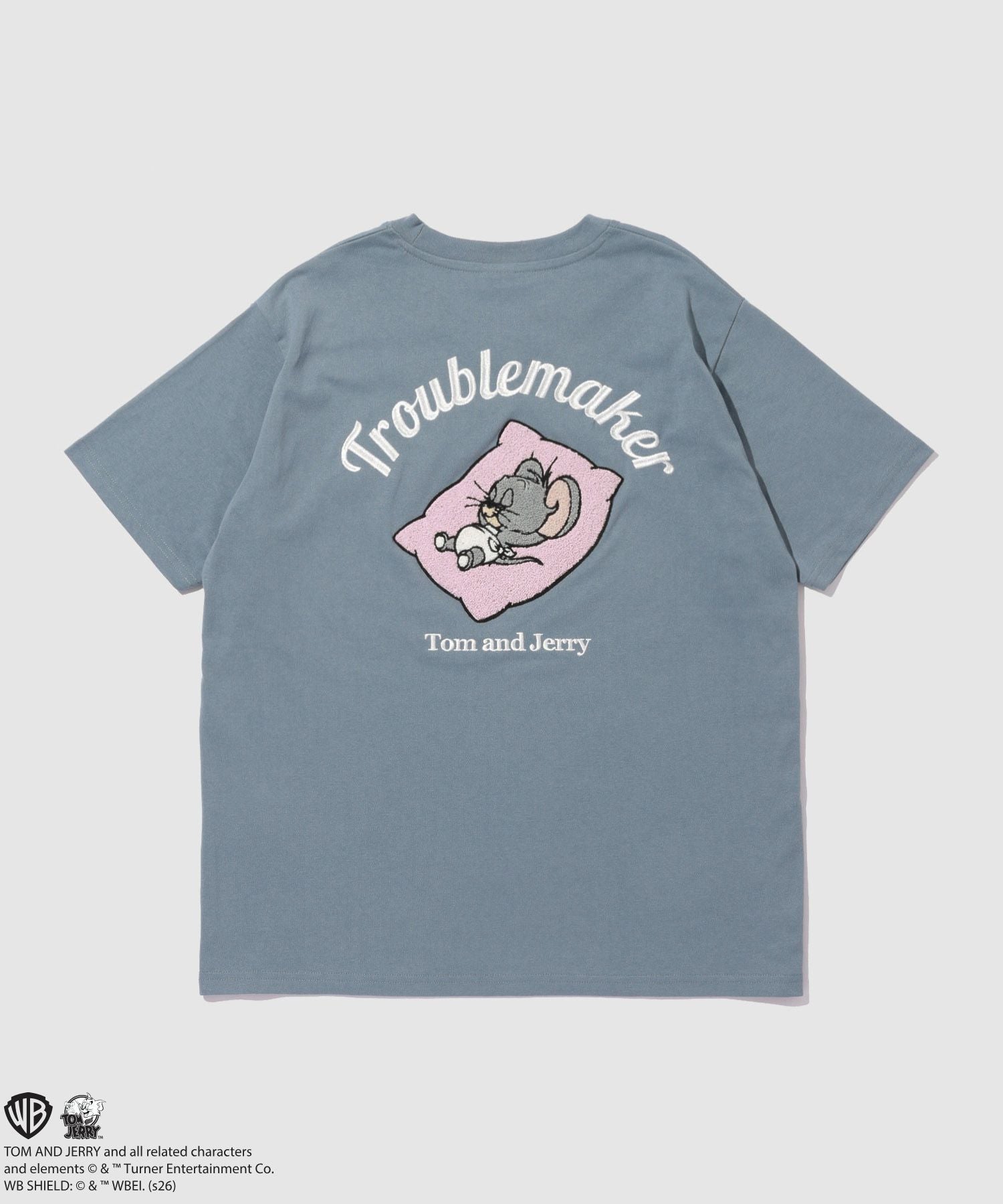 Tom and Jerry サガラ刺繍Tシャツ メンズ