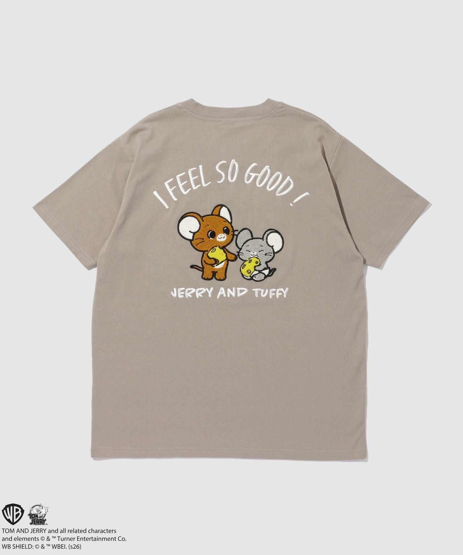 Tom and Jerry サガラ刺繍Tシャツ メンズ